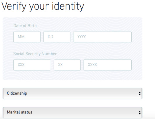 Robinhood review: verify your identity.